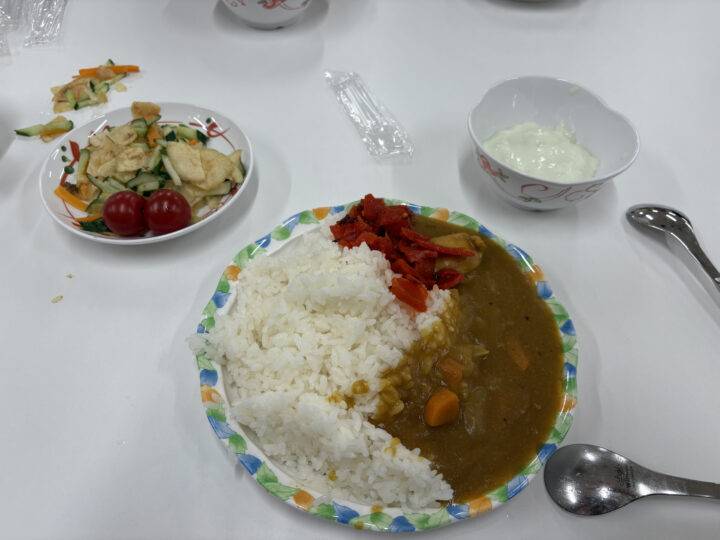 1日目カレー！